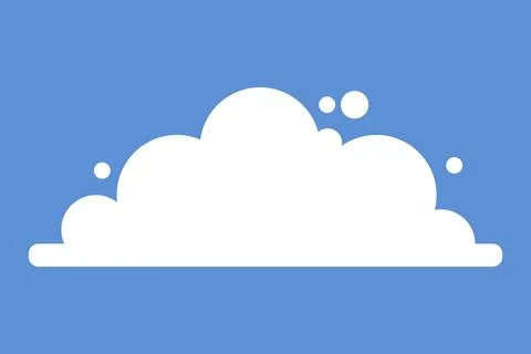Cartoon cloud icon. Modern flat icon for design. Vector isolated on white  イラスト素材