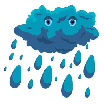 Cartoon cloud Stock Illustration