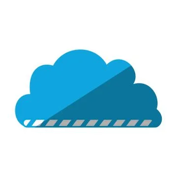 Cartoon cloud load file data 스톡 일러스트