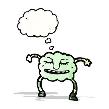 Cartoon cloud monster Illustrazione stock