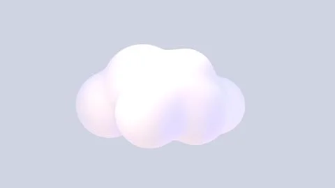 Cartoon cloud object on gray background Stock-Illustration