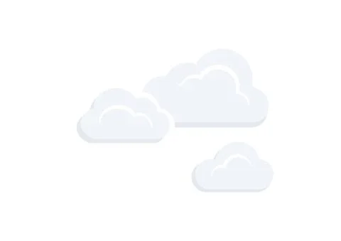 Cartoon cloud vector isolate on white background ep193	 Stock Illustration