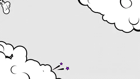 Cartoon clouds design element. Stock Footage 320339364