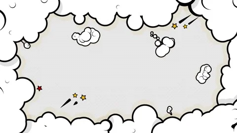 Cartoon clouds design element. Stock Footage 320339623