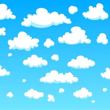 Cartoon Clouds Stock Illustration