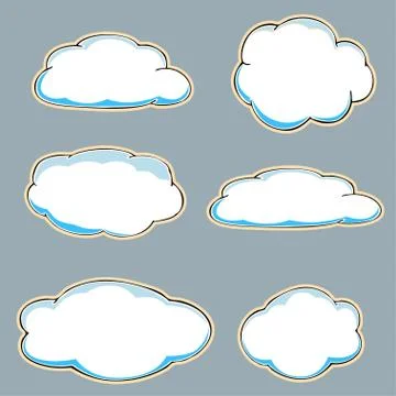 Cartoon clouds. 스톡 일러스트
