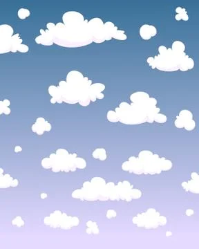 Cartoon Clouds Stock Illustration