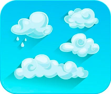 Cartoon clouds. イラスト素材