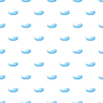 Cartoon clouds pattern forming a repeating background 库存插图