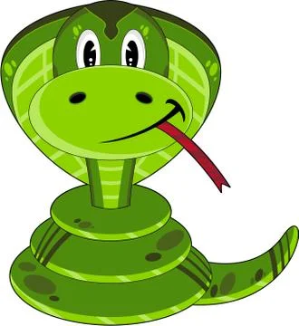 Cartoon Cobra Snake Stock Illustration