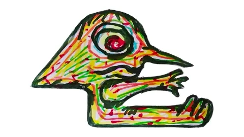 Cartoon colored monster doing sit-ups lo... | Stock Video | Pond5