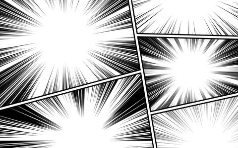 Cartoon comic background. Black and white comic poster with halftone elemen.. Stock Illustration