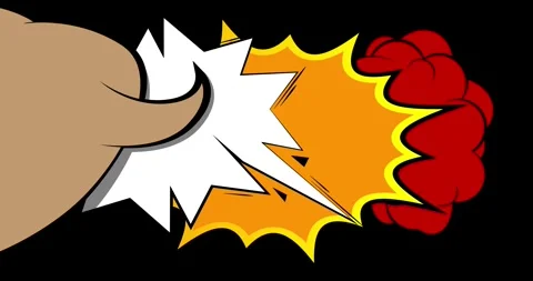 Cartoon comic background on black animation 库存影片 337915195