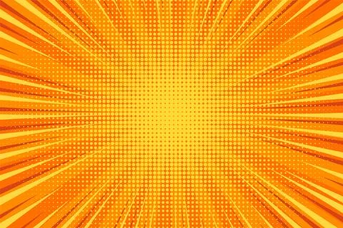 Cartoon comic background. Comics book colorful poster with halftone elements Stock Illustration