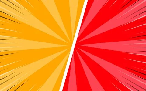 Cartoon comic background fight versus comic book colorful competition poste.. Stock-Illustration