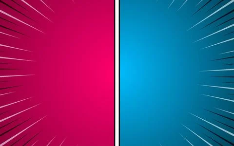 Cartoon comic background fight versus comic book colorful competition poste.. 스톡 일러스트