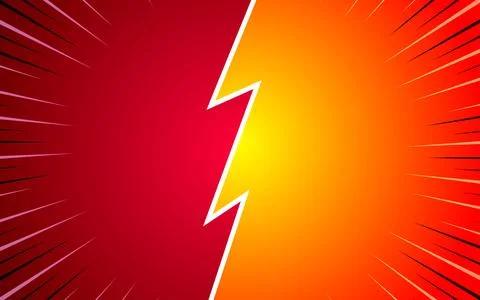Cartoon comic background fight versus comic book colorful competition poste.. 스톡 일러스트