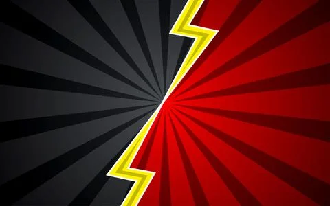 Cartoon comic background fight versus comic book colorful competition poste.. 스톡 일러스트