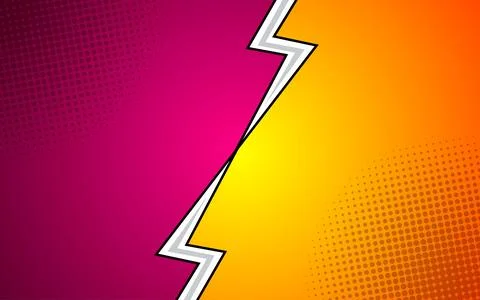 Cartoon comic background fight versus comic book colorful competition poste.. 스톡 일러스트