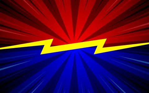 Cartoon comic background fight versus comic book colorful competition poste.. Stock-Illustration