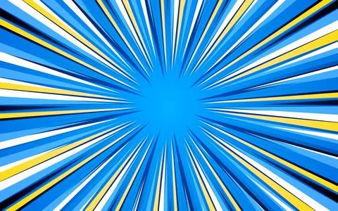 Cartoon comic background with halftone pop art style explosion pattern. Vec.. Illustrazione stock