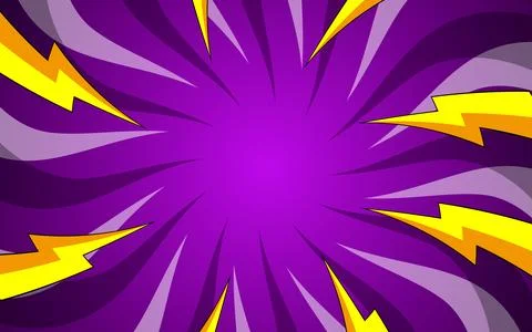 Cartoon comic background with halftone pop art style explosion pattern. Vec.. Stock Illustration