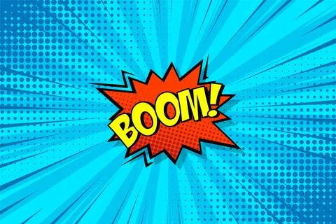 Cartoon comic background. Speech bubble. Comics book colorful poster with 스톡 일러스트