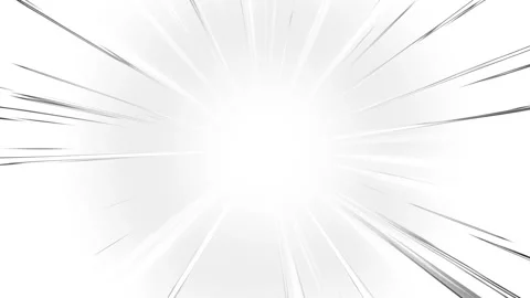 Cartoon comic book speed lines animation isolated on white background Stock-Footage 333196818