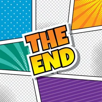 Cartoon comic book template Illustrazione stock