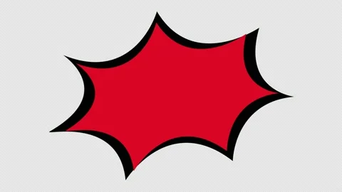 Cartoon Comic Bubble speech loop Animation video transparent background wit.. Stock Footage 235274427