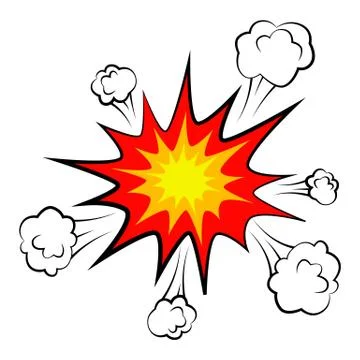 Cartoon comic empty bubbles labels and elements with halftone shadows, retro Stock Illustration