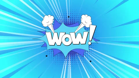 Cartoon comic pattern. wow text. Pop art Vintage background. halftone texture Stock Footage 167313319