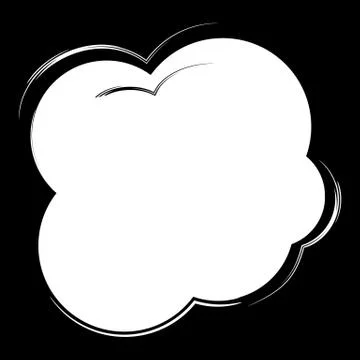 Cartoon comic speech bubble. Vector illustration and graphic elements, template Illustrazione stock