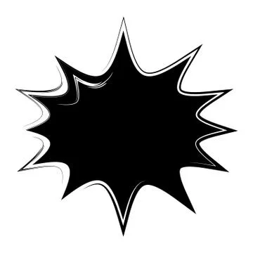 Cartoon comic speech bubble. Vector illustration and graphic elements, template Illustrazione stock