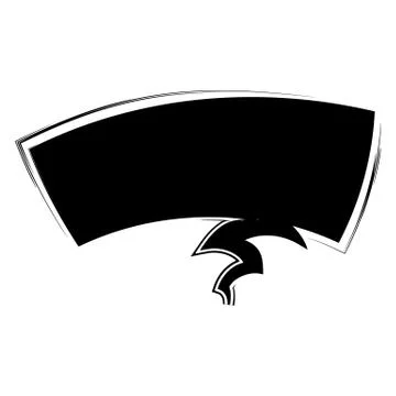 Cartoon comic speech bubble. Vector illustration and graphic elements, template Illustrazione stock