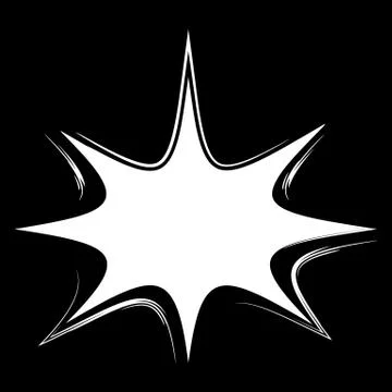 Cartoon comic speech bubble. Vector illustration and graphic elements, template Illustrazione stock