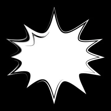 Cartoon comic speech bubble. Vector illustration and graphic elements, template Illustrazione stock