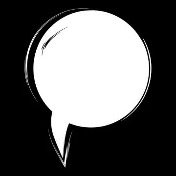 Cartoon comic speech bubble. Vector illustration and graphic elements, template Illustrazione stock