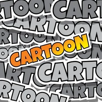 Cartoon comic text Illustrazione stock