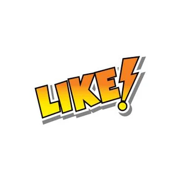 Cartoon comic text like イラスト素材