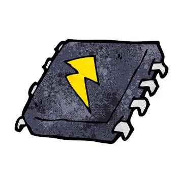 Cartoon computer chip 스톡 일러스트