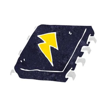 Cartoon computer chip Stock Illustration