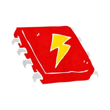 Cartoon computer chip 스톡 일러스트
