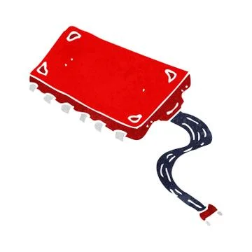 Cartoon computer chip Stock Illustration