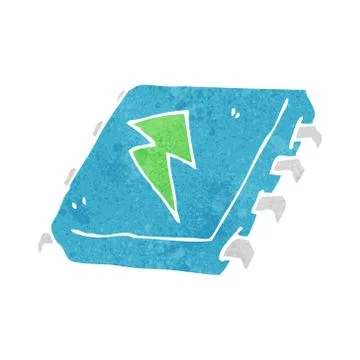Cartoon computer chip 스톡 일러스트