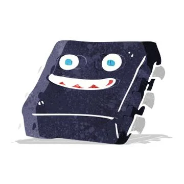 Cartoon computer chip Stockillustratie