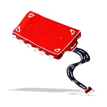 Cartoon computer chip Illustrazione stock