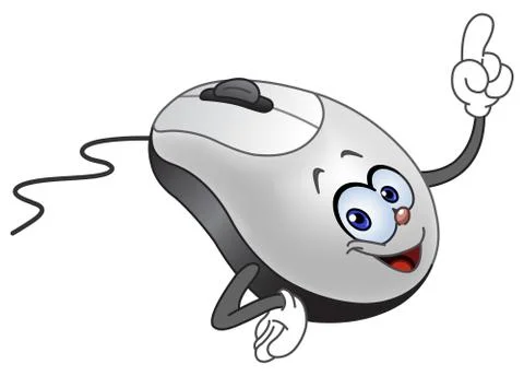 Cartoon computer mouse Stock Illustration