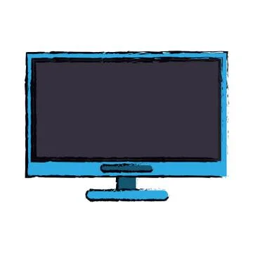 Cartoon computer technology work device Illustrazione stock