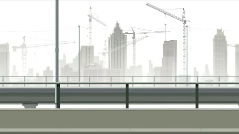 Cartoon construction worker transporting wads of money on a wheelbarrow Stock-Footage 170316371